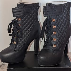 Platform High Heel Ankle boots